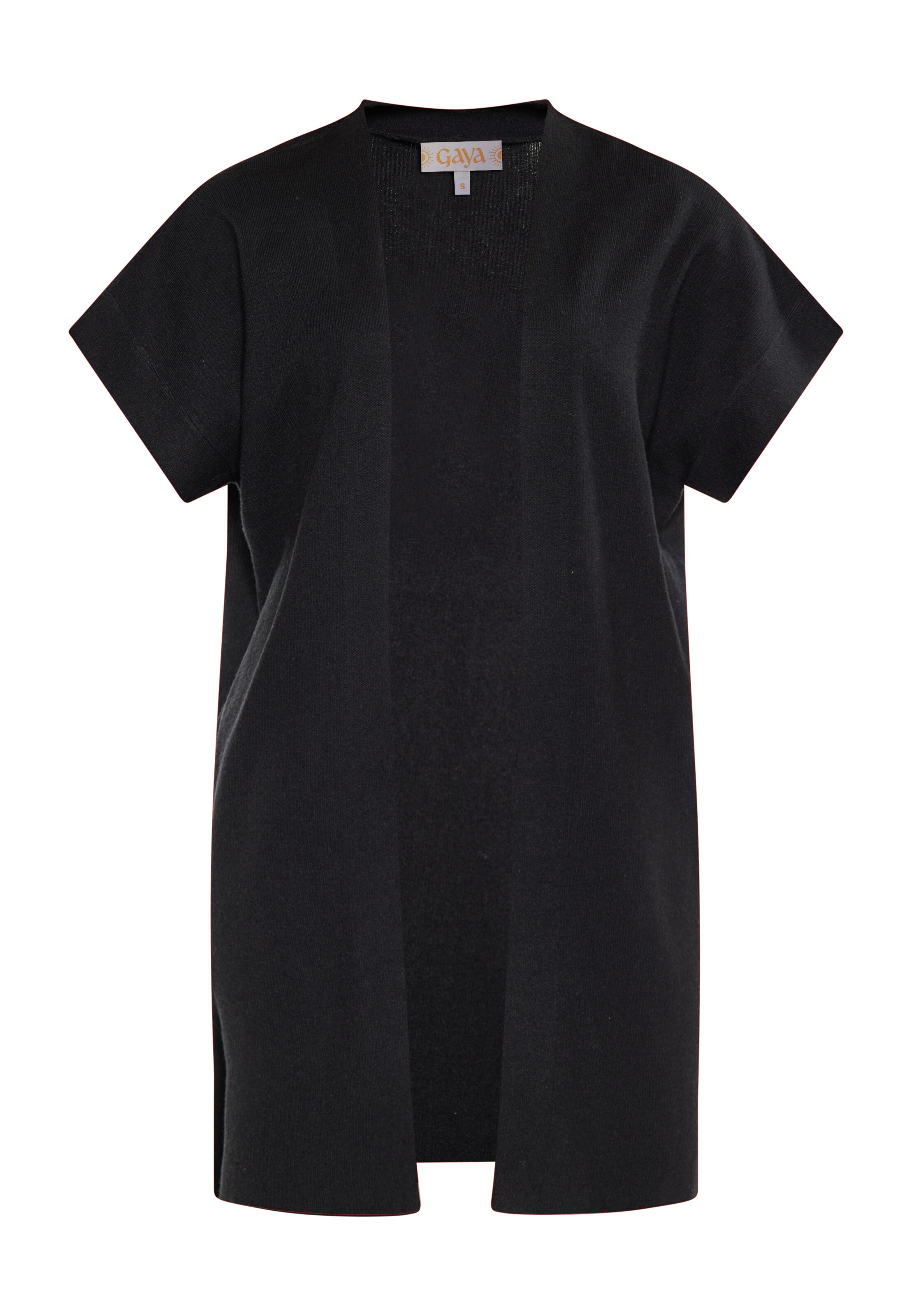 CELOCIA Gebreid vest in Zwart: voorkant