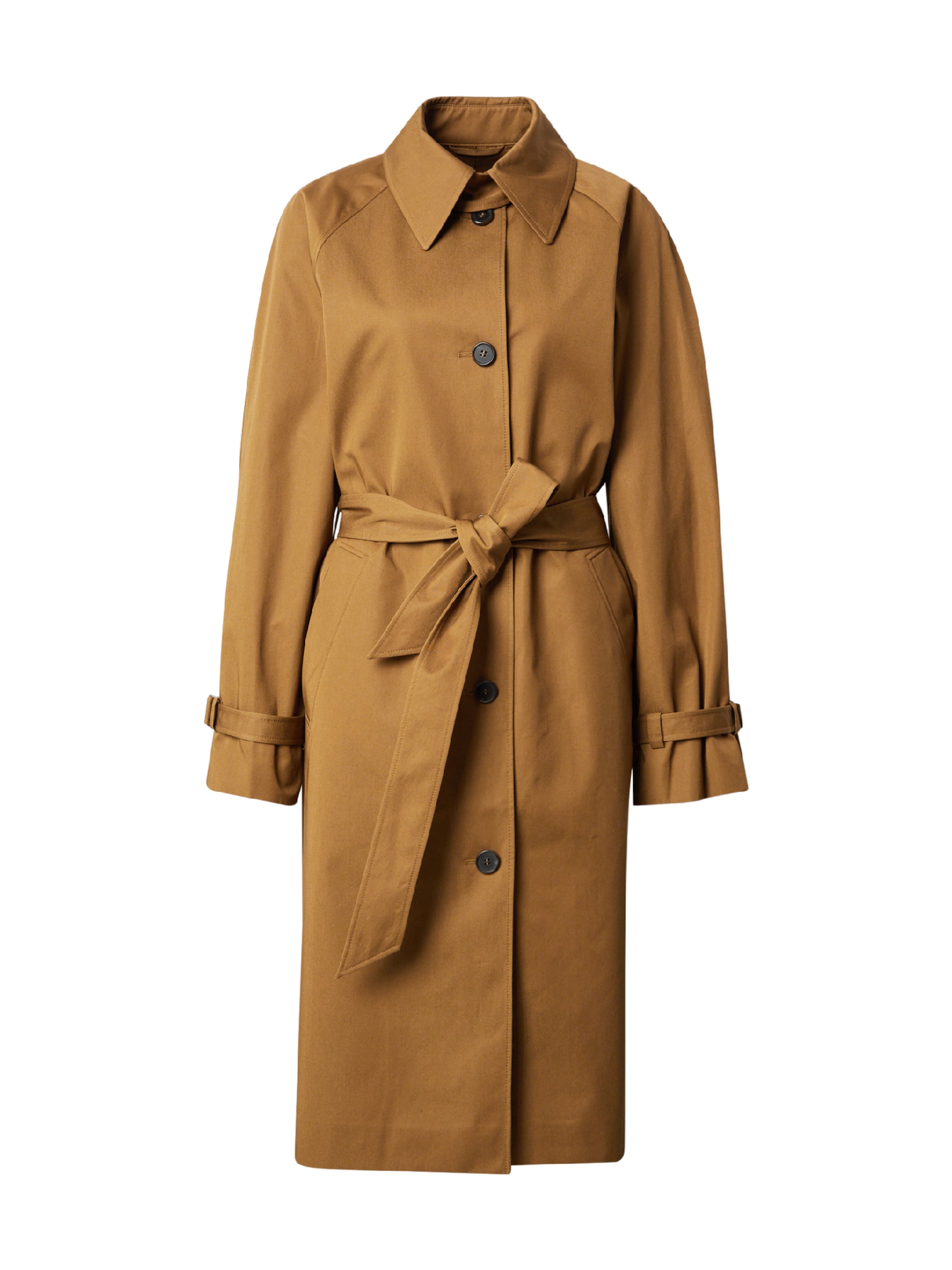 & Other Stories Kevad-sügismantel, värv pruun: eest vaates