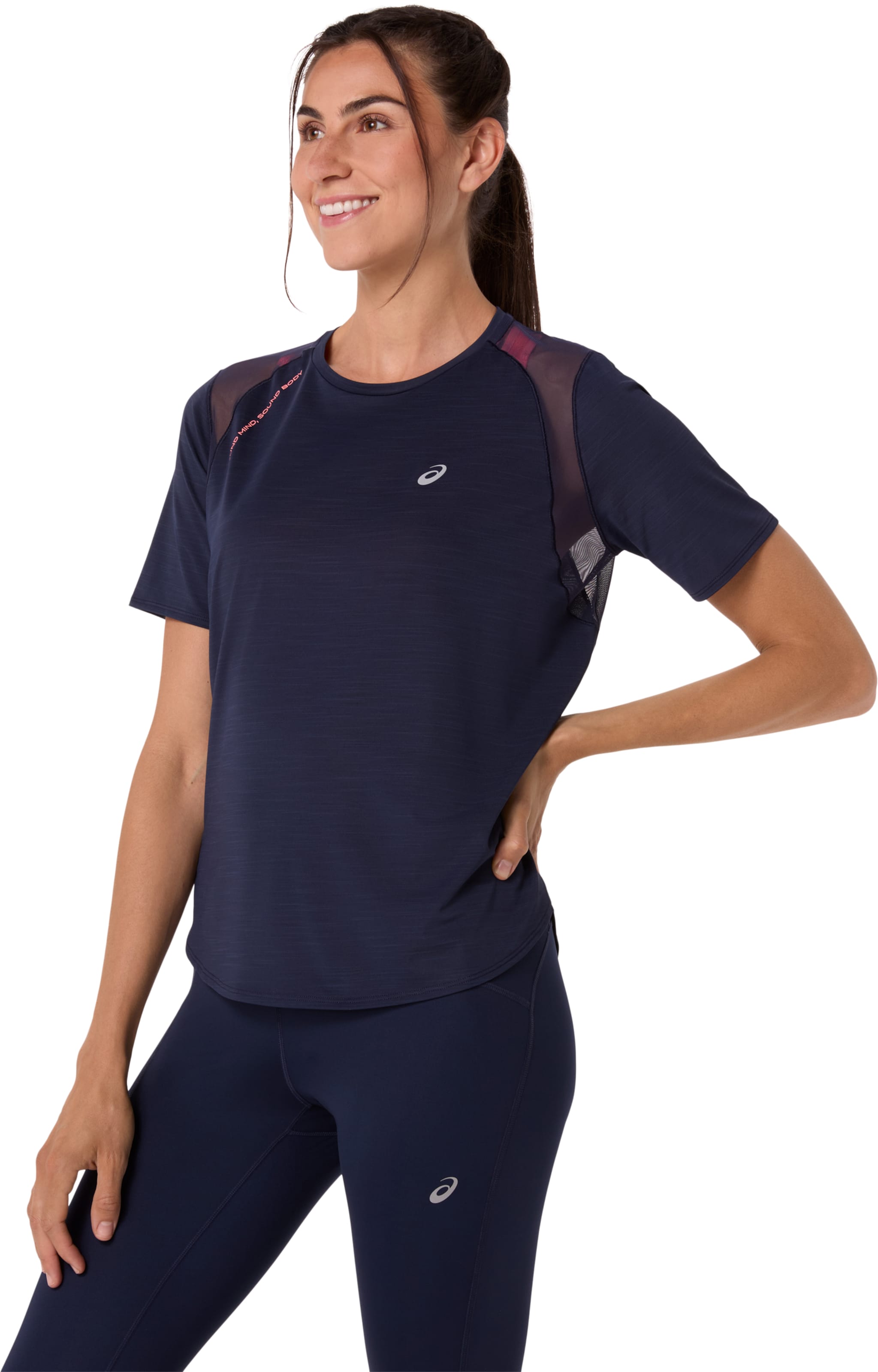 ASICS Performance Shirt in Blue: front