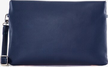 mywalit Clutch Tasche Leder 25 cm in Blau