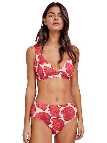 Gisela - Triángulo Top de bikini en rojo
