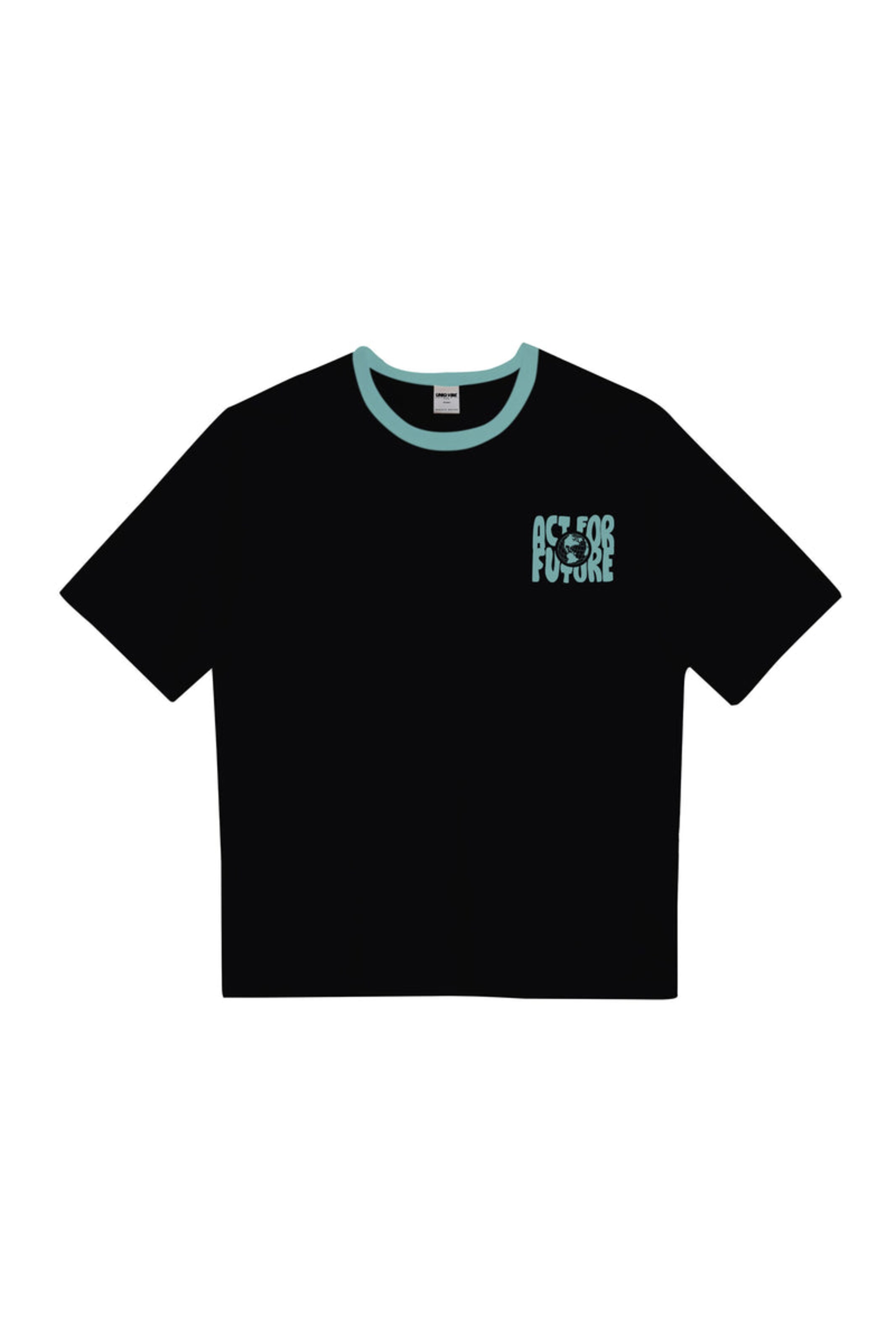 UNIQVIBE Shirt in Black: front