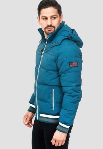 INDICODE JEANS Winterjacke 'Marlon' in Blau