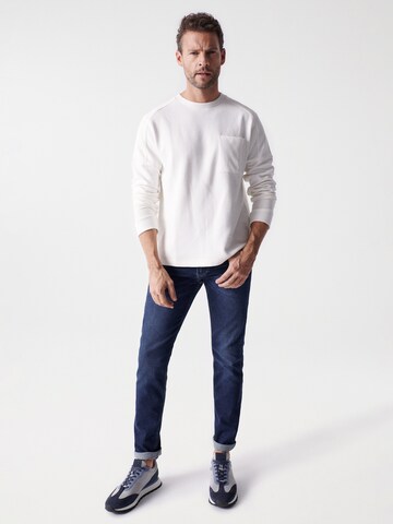 Salsa Jeans Sweater 'LOS ANGELES' in White