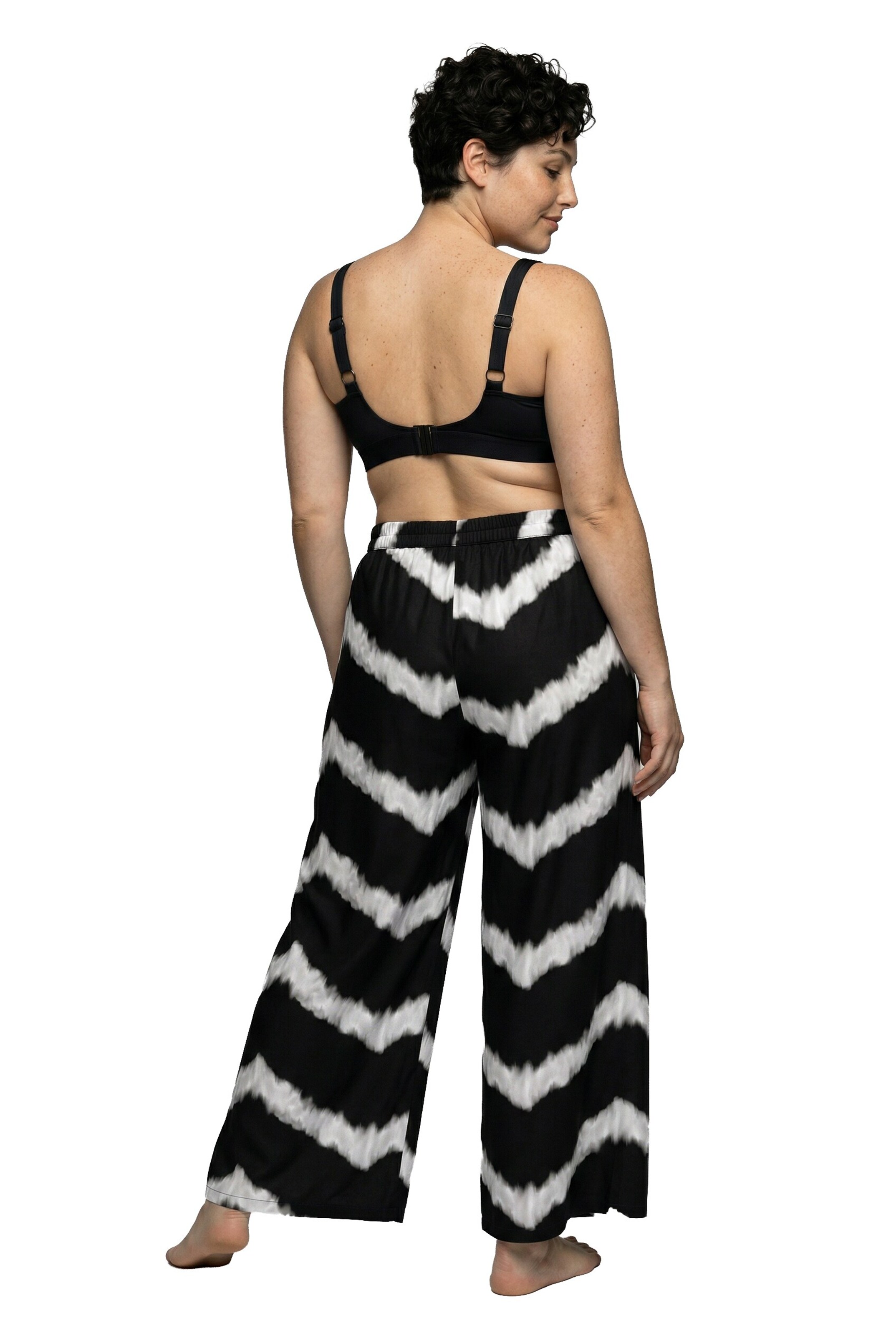 Ulla Popken Loosefit Broek in Zwart