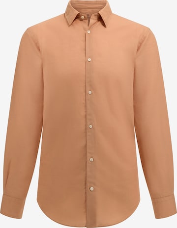 Coupe regular Chemise Boggi Milano en orange : devant