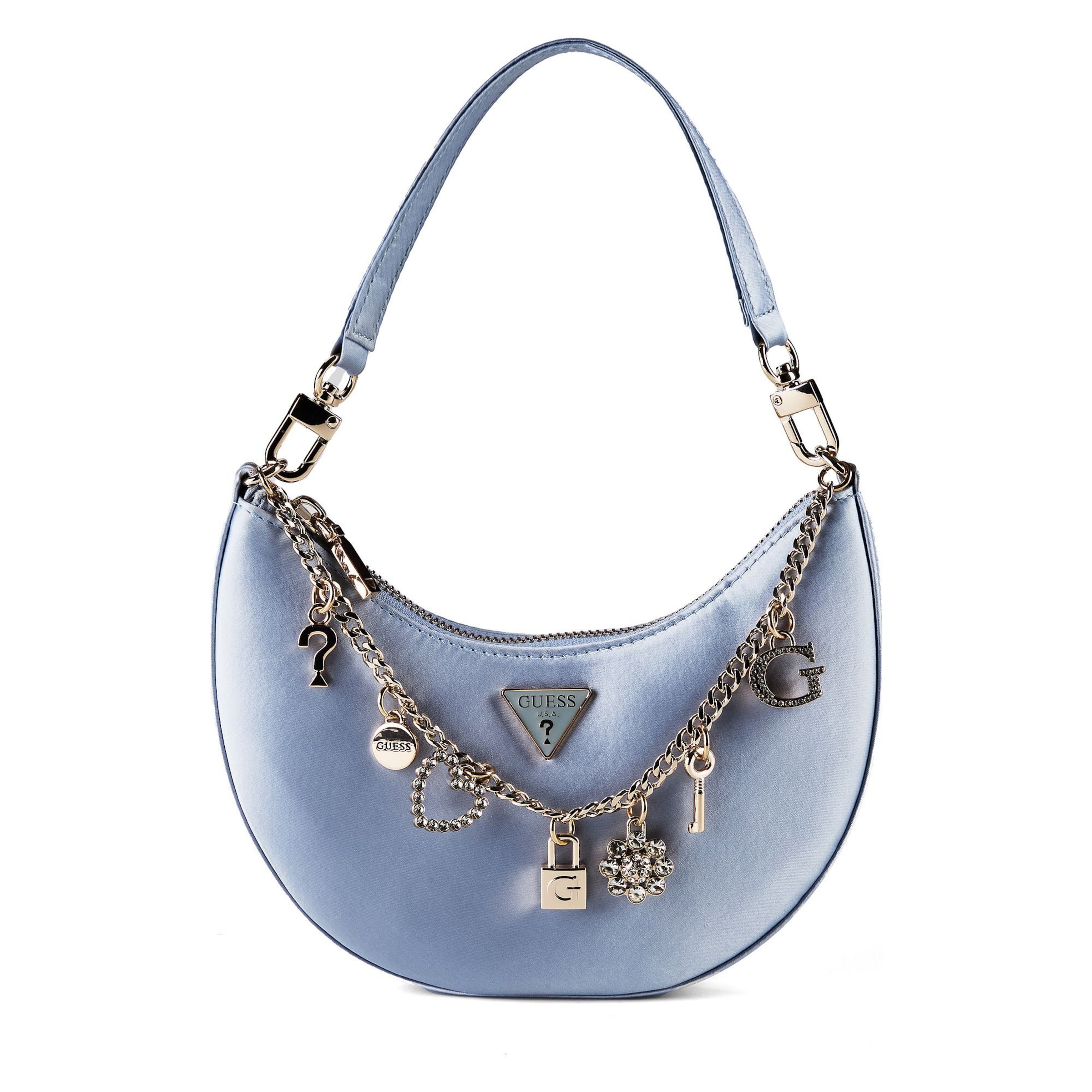 GUESS Schoudertas 'Tasmin' in Blauw: voorkant