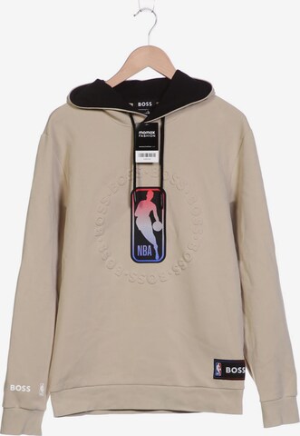 BOSS Sweatshirt & Zip-Up Hoodie in L in Beige: front