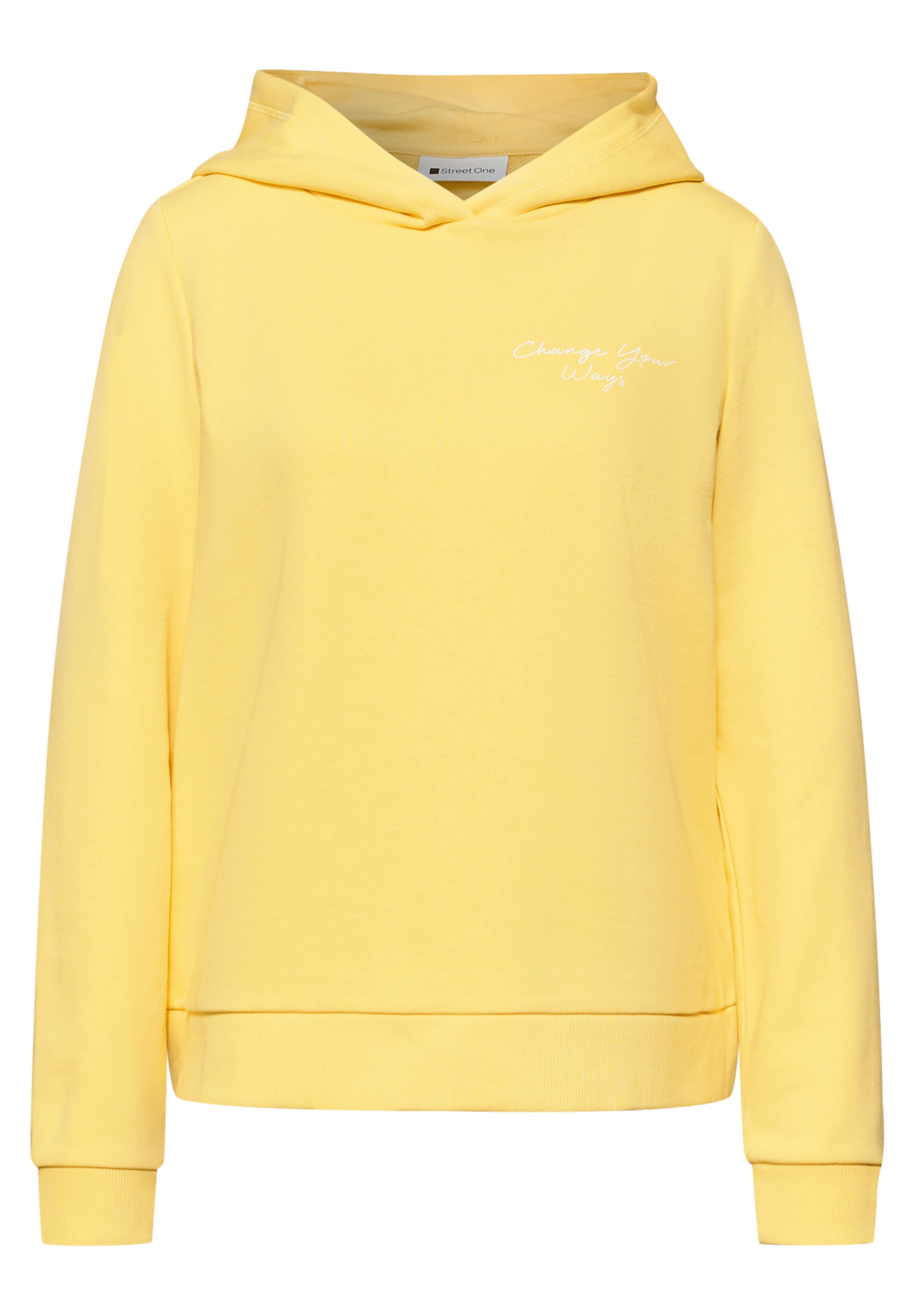 STREET ONE Sweatshirt in Yellow: front
