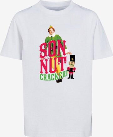 ABSOLUTE CULT Shirt 'Elf - Nutcracker' in Wit: voorkant