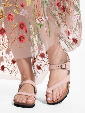 oranžs Bayton Ādas čības: no priekšpuses