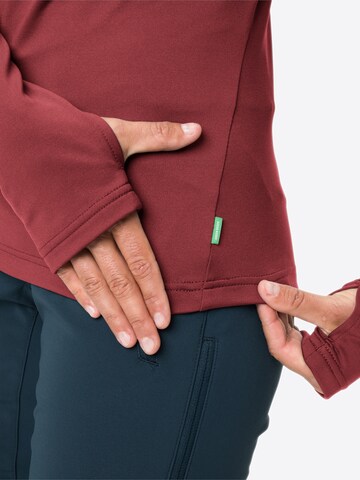 VAUDE Sports sweater 'Livigno' in Red
