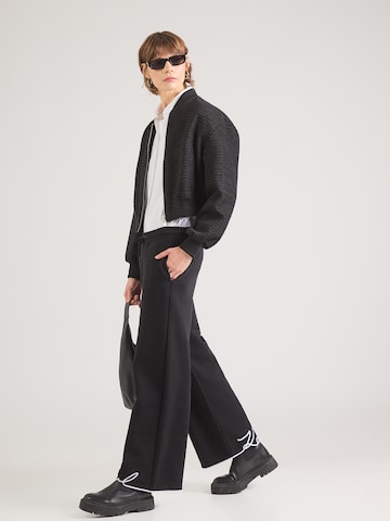 Karl Lagerfeld Loosefit Παντελόνι σε μαύρο