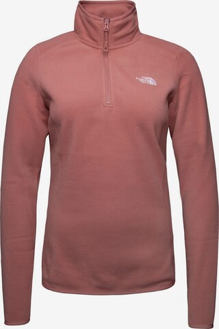 THE NORTH FACE Athletic Sweater '100 Glacier' in Red: front