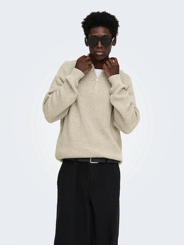 Only & Sons - Jersey 'ONSLOGAN' en gris: frente