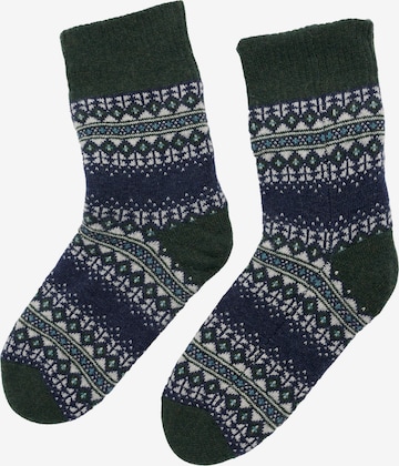Seasalt Cornwall Sokken in Groen: voorkant