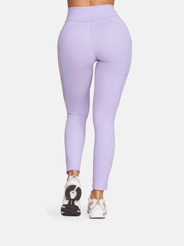GOLD´S GYM APPAREL Skinny Sports trousers 'Brooke' in Purple