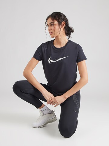 NIKE Sportshirt 'One Swoosh' in Schwarz