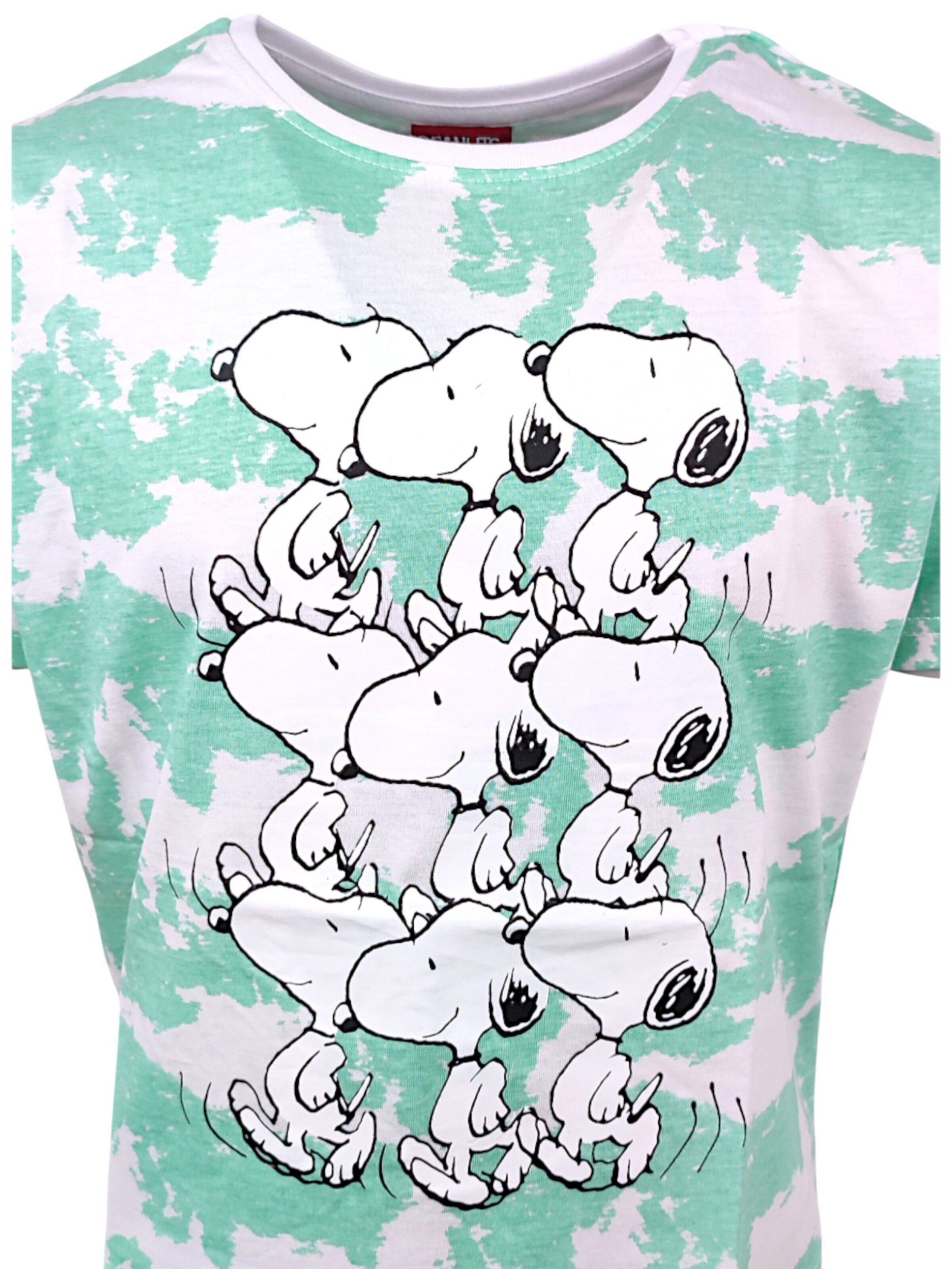 Snoopy & Die Peanuts Shirt 'Snoopy' in Green