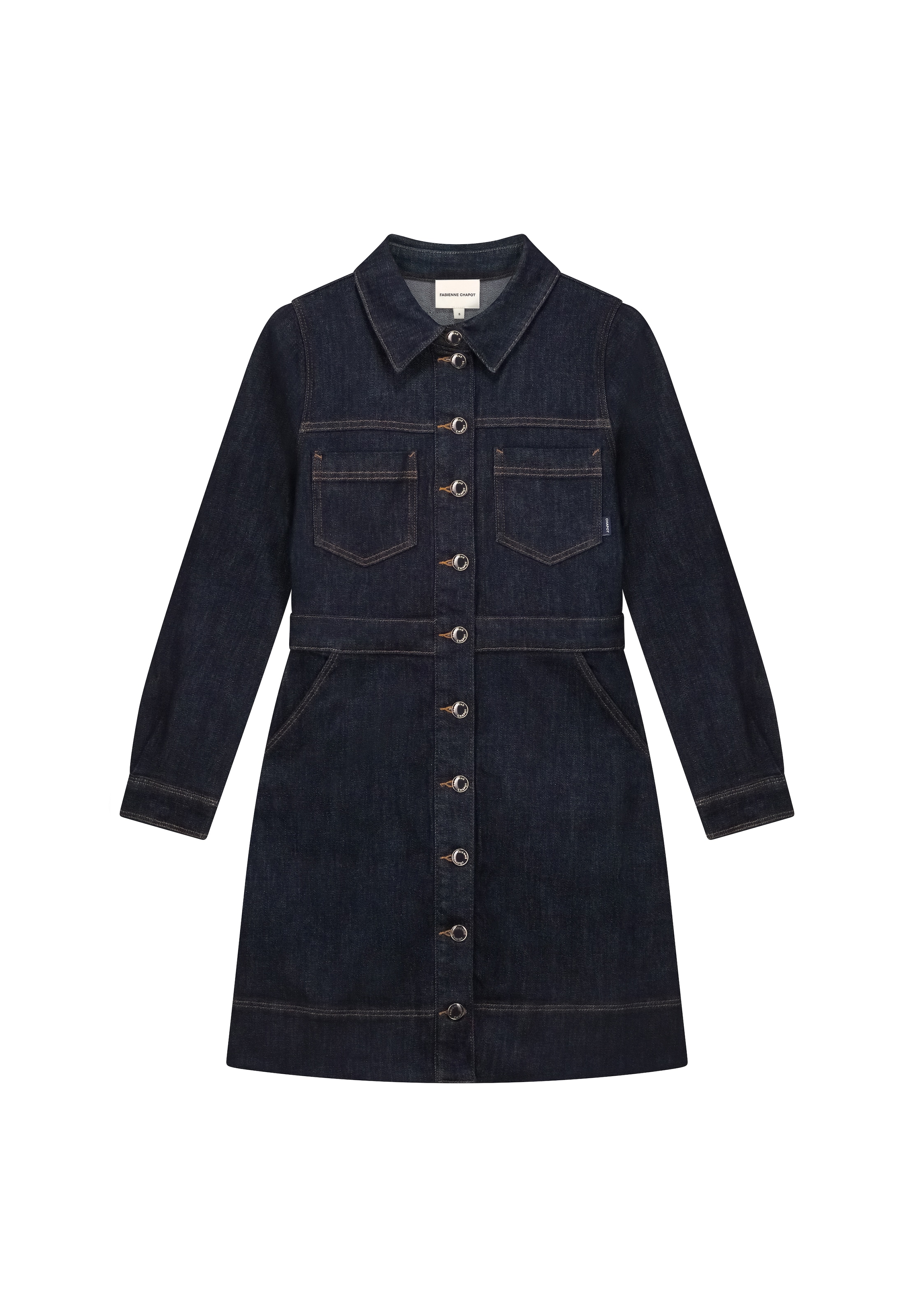 Fabienne Chapot Shirt dress 'Ruth' in Blue: front