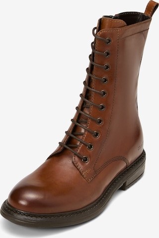 Bottes à lacets Marc O'Polo en marron : devant