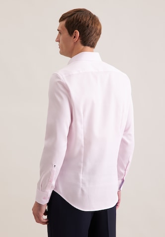 Coupe slim Chemise business 'Schwarze Rose' SEIDENSTICKER en rose