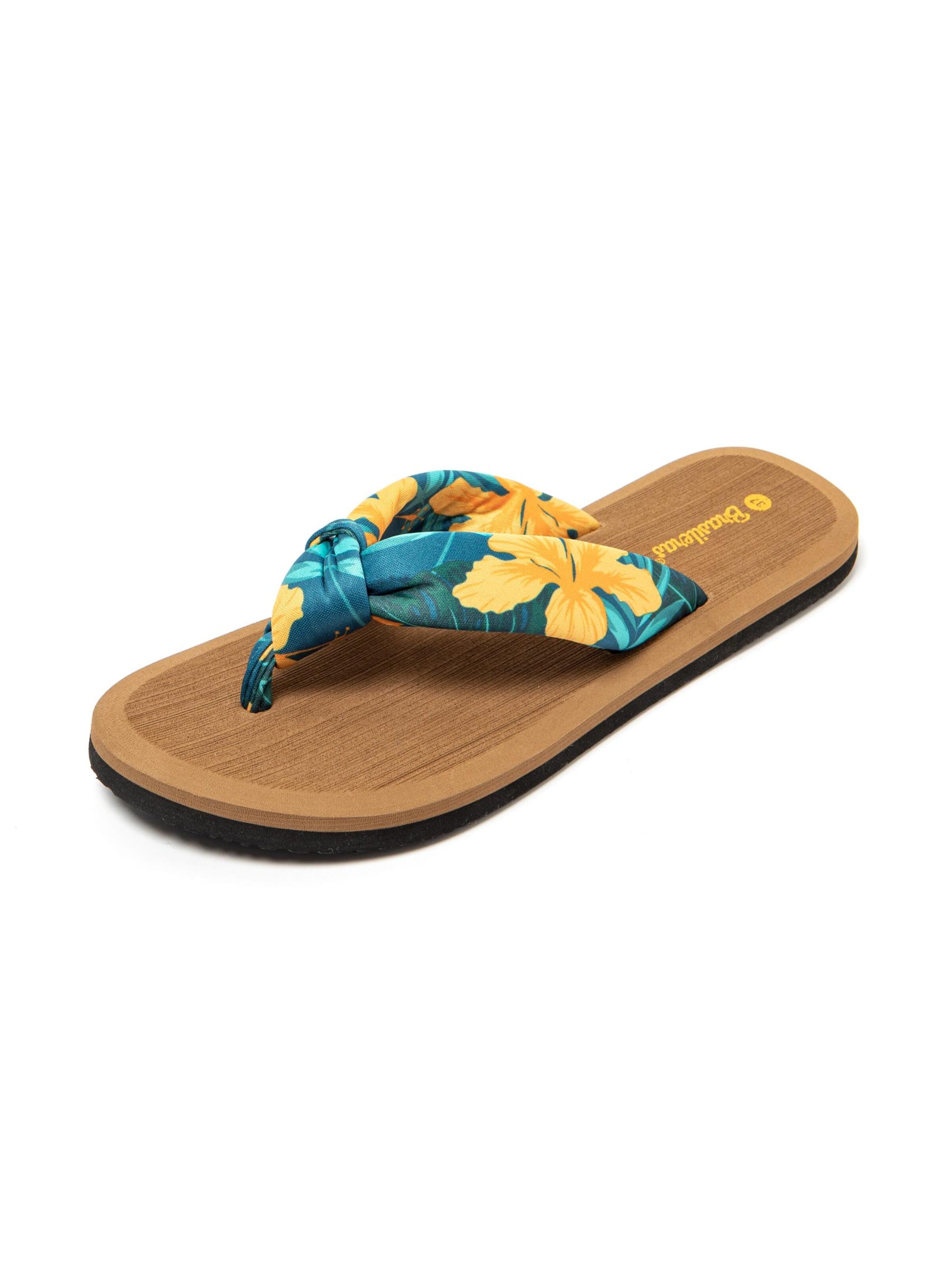 Scarpe da spiaggia / da bagno 'Hibiscus Nudo' di Brasileras in verde