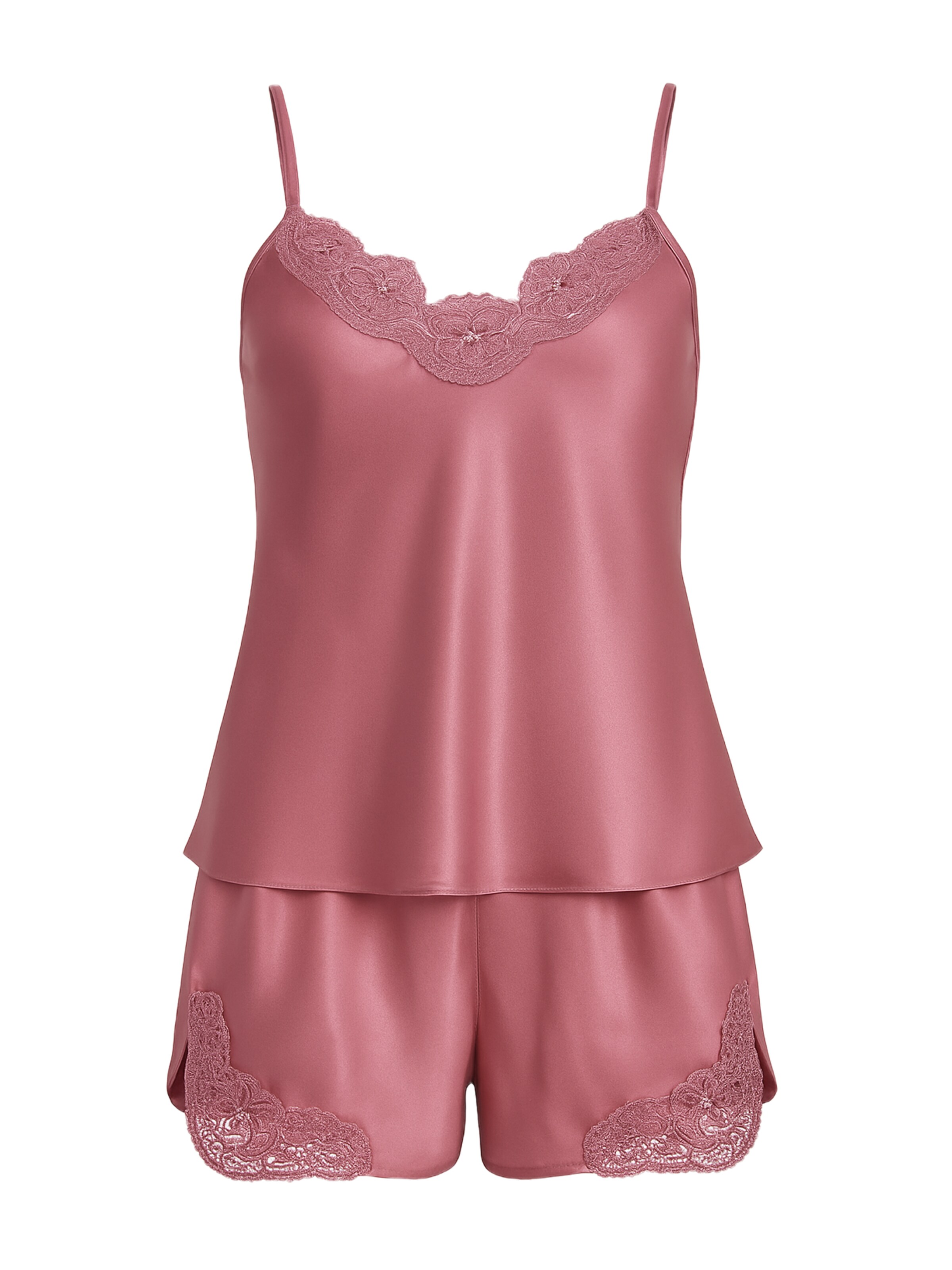 C&City Korte pyjama in Roze: voorkant