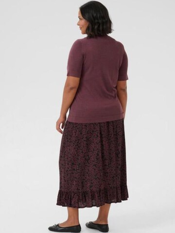 KAFFE CURVE - Pullover 'Lizzy' em vermelho