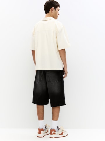 Pull&Bear Baggy Džínsy - Čierna