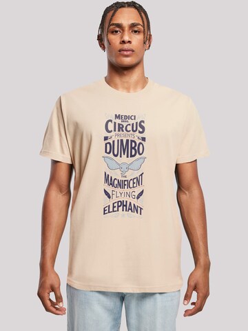 F4NT4STIC Shirt 'Disney Dumbo Magnificent' in Beige: front