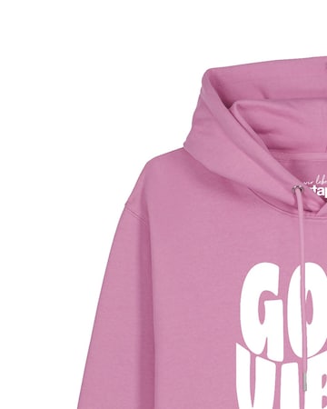 Sweat-shirt ' Good vibes only ' Watapparel en rose
