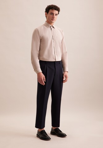 SEIDENSTICKER Regular fit Business shirt in Brown