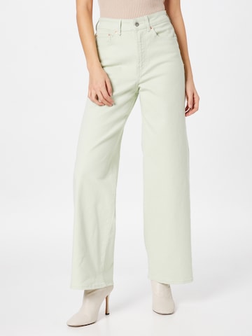 Wide leg Jeans 'HOPE' di ONLY in verde: frontale