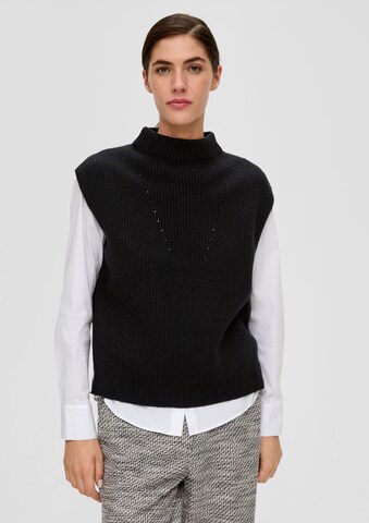 s.Oliver BLACK LABEL Sweater in Black: front