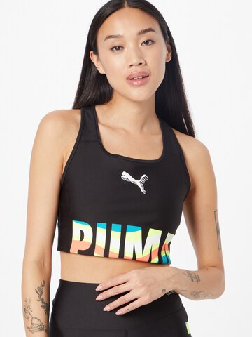 PUMA Bustier Sport-BH 'MOD' in Schwarz: predná strana