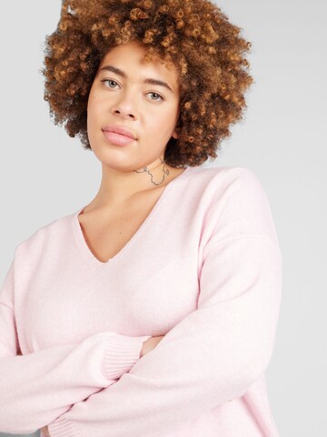 ONLY Carmakoma - Jersey 'Margareta' en rosa