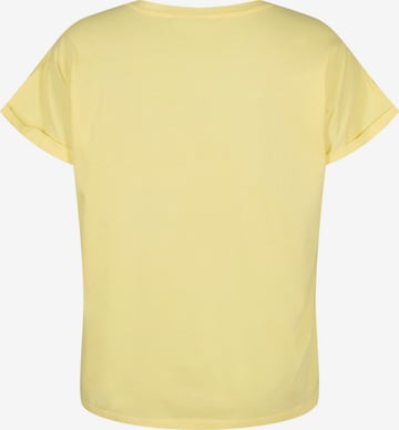 Zizzi Shirt 'Sofia' in Gelb