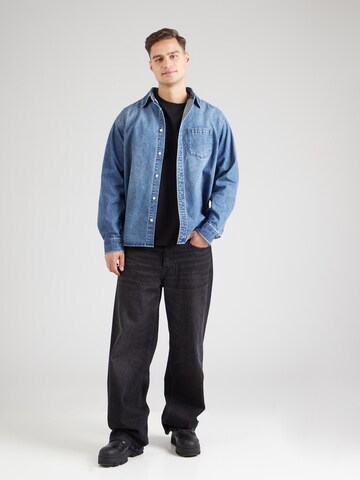 DENHAM Regular fit Button Up Shirt 'NOAH' in Blue
