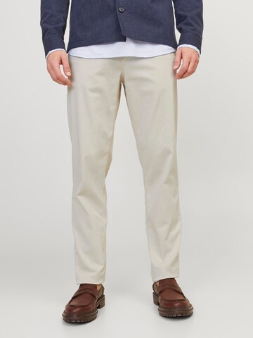 Regular Pantalon chino 'Stace Harlow' JACK & JONES en beige : devant