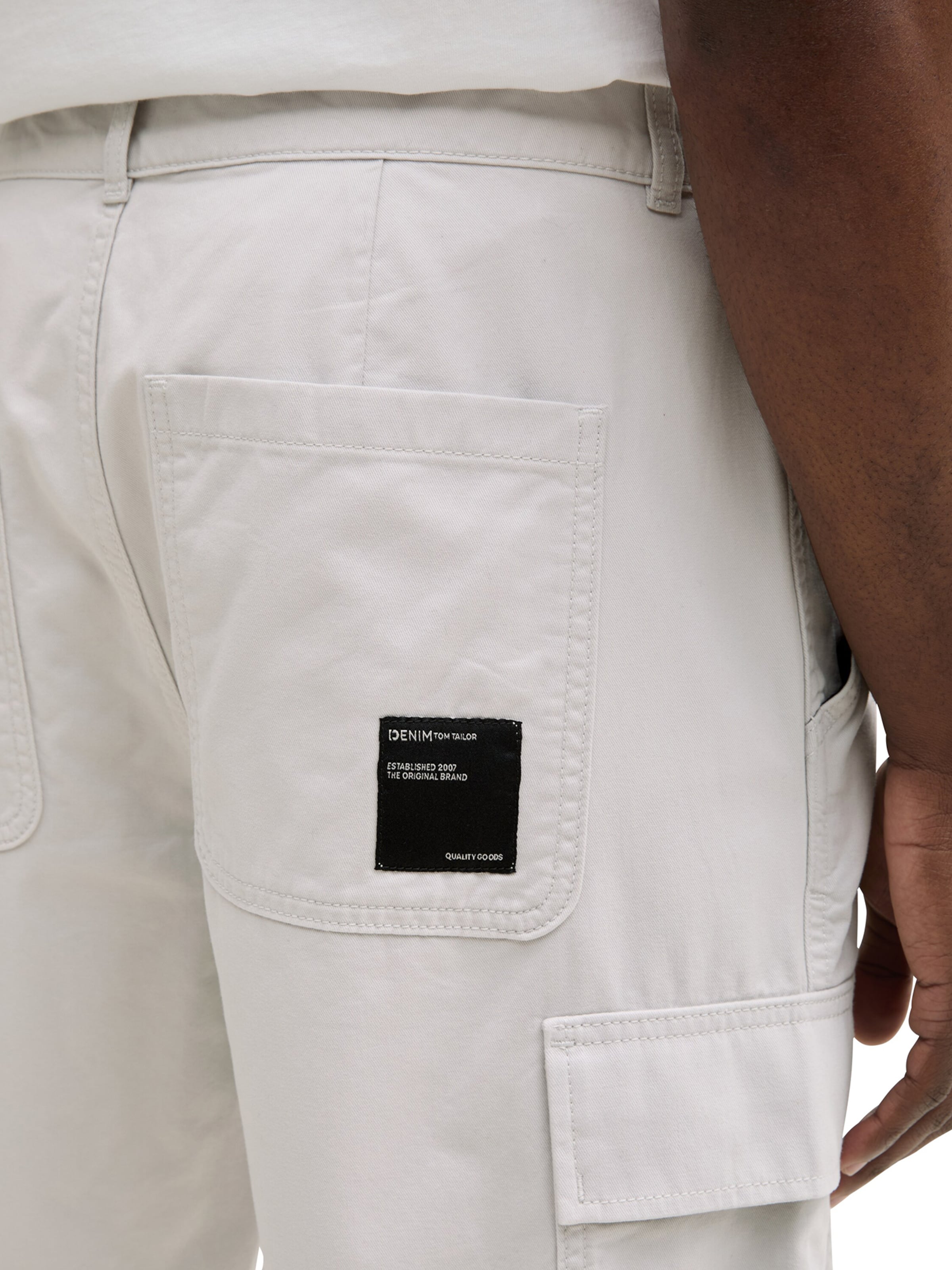 TOM TAILOR DENIM Обычный Брюки-карго в Серый