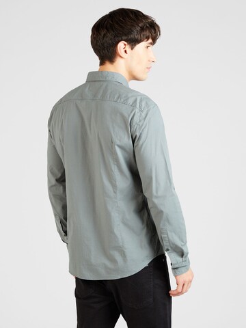 HUGO Slim fit Button Up Shirt 'Ermo' in Green