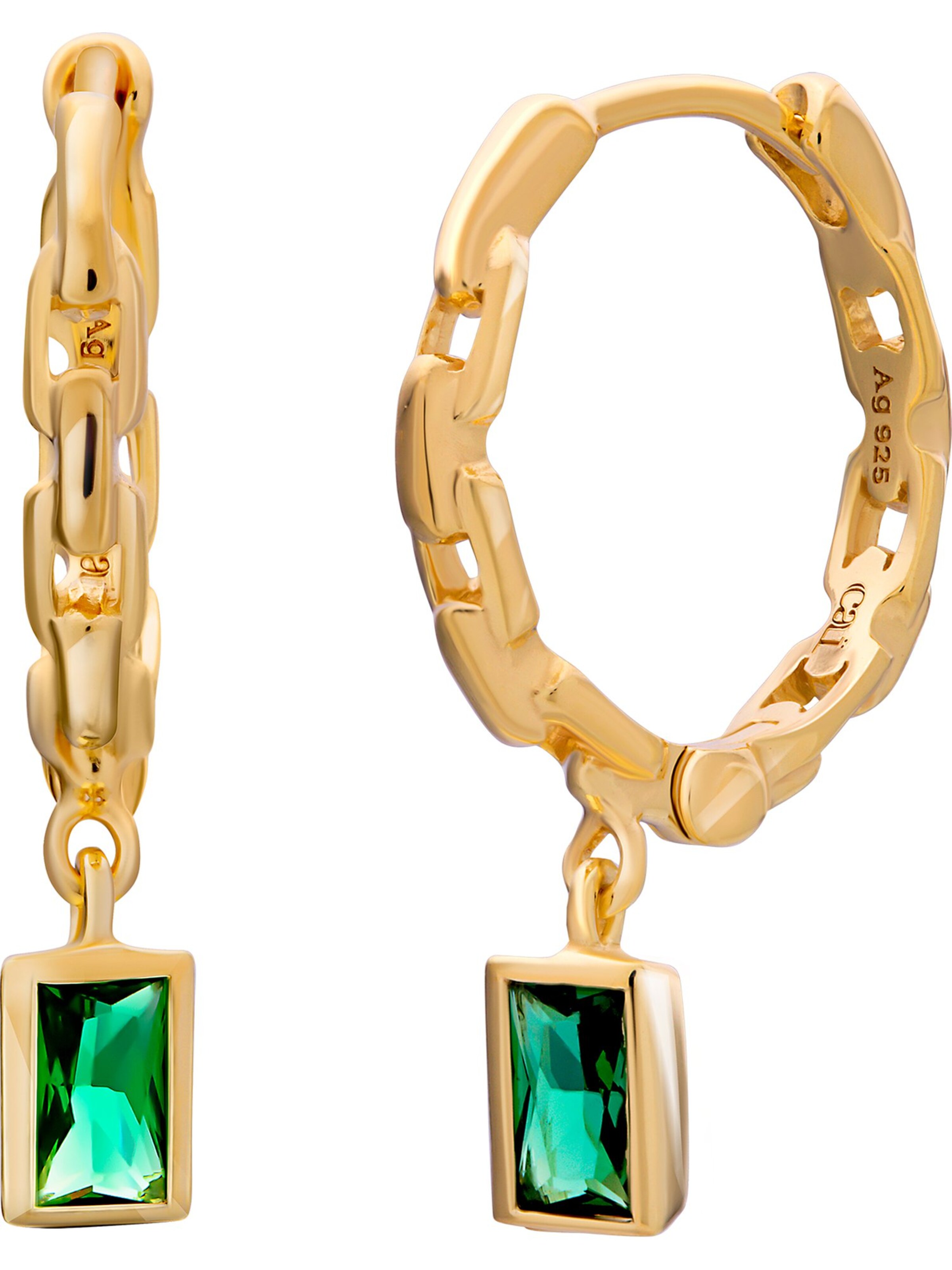 caï Ohrringe in Gold: Vorderseite