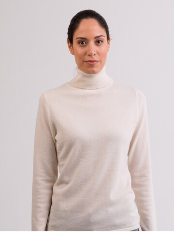 CASH-MERE.CH Sweater in White: front