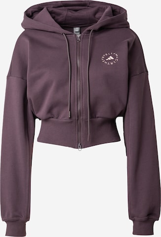ADIDAS BY STELLA MCCARTNEY Athletic Zip Up Hoodie in Berry ABOUT YOU