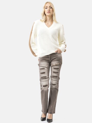 Pull-over CIPO & BAXX en blanc