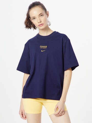 T-shirt fonctionnel 'FEARLESS' NIKE en bleu : devant