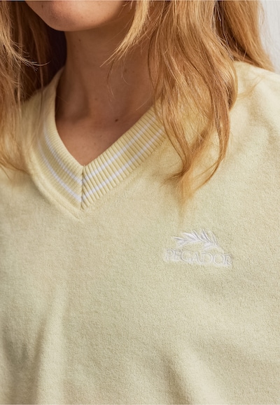 Pegador T-shirt 'Anastasia' en L en jaune clair / blanc, Vue avec produit