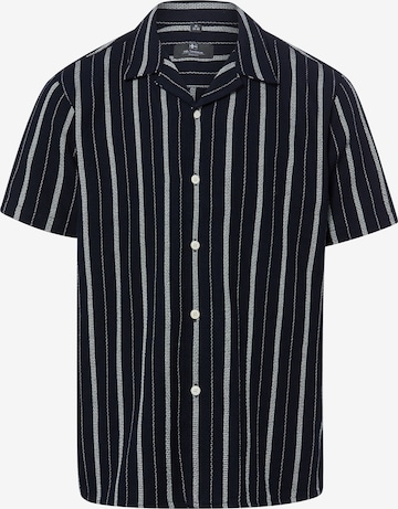 Nils Sundström Comfort Fit Hemd in Blau: Vorderseite