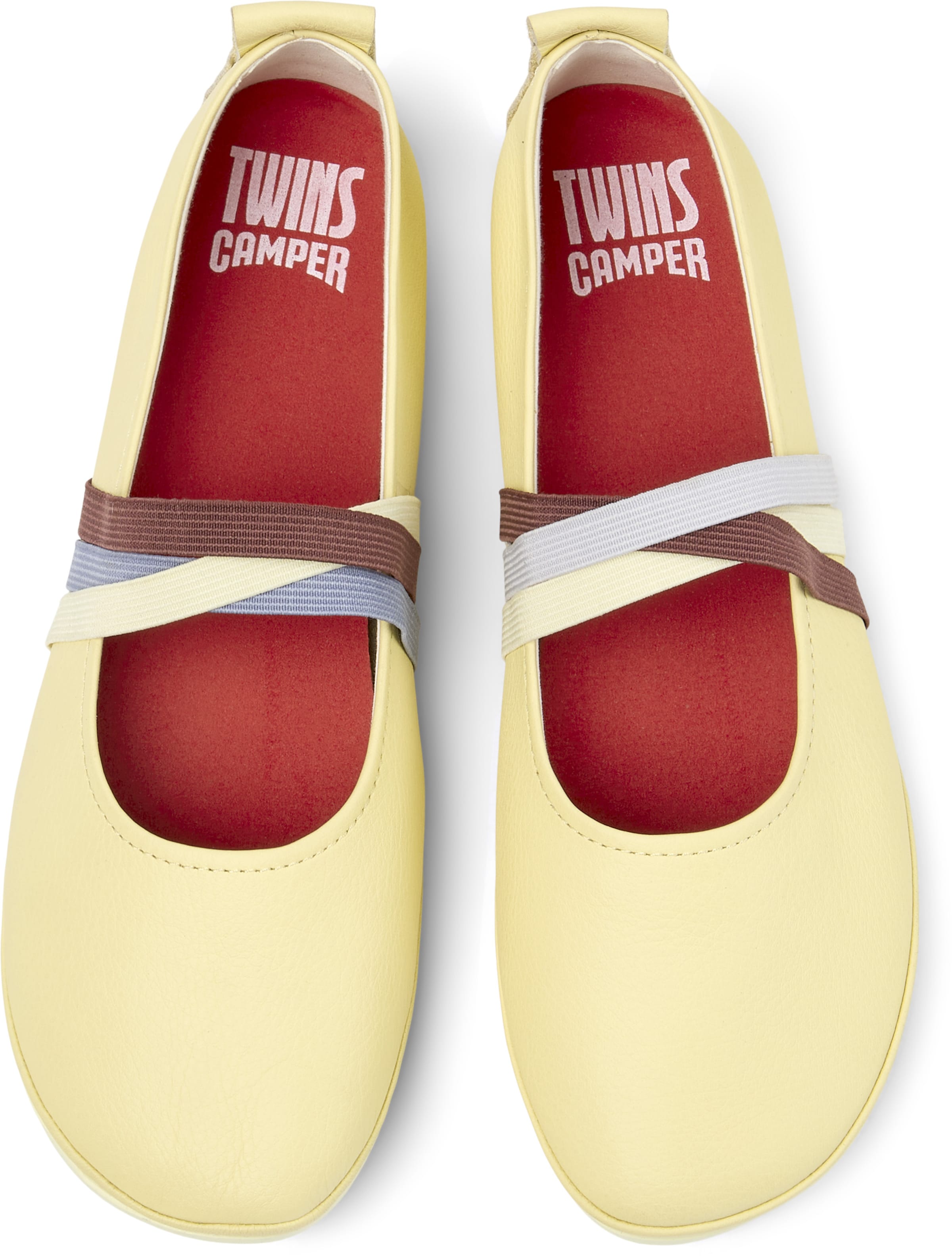 Ballerina con cinturino 'Right Nina' di CAMPER in giallo